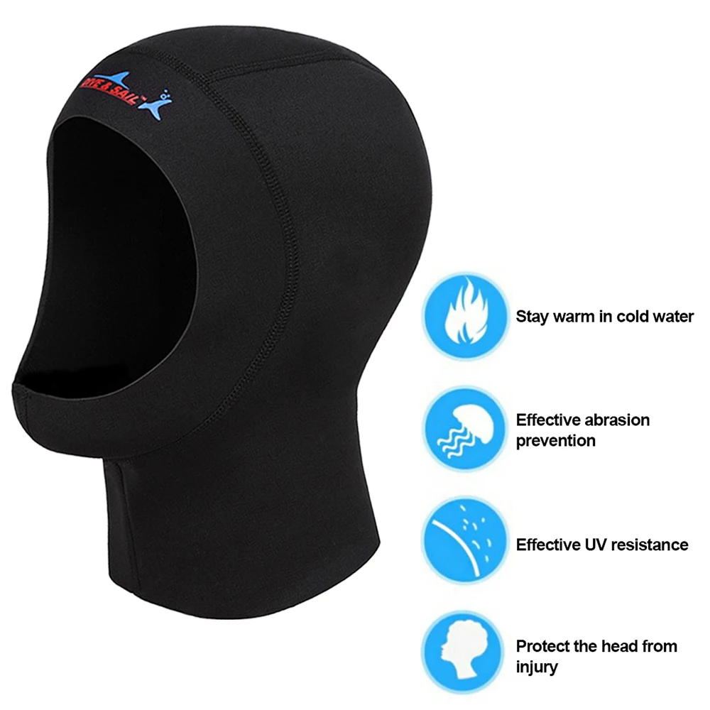 Snorkel Mask Full Face - Maska do nurkowania z neoprenu 1mm,