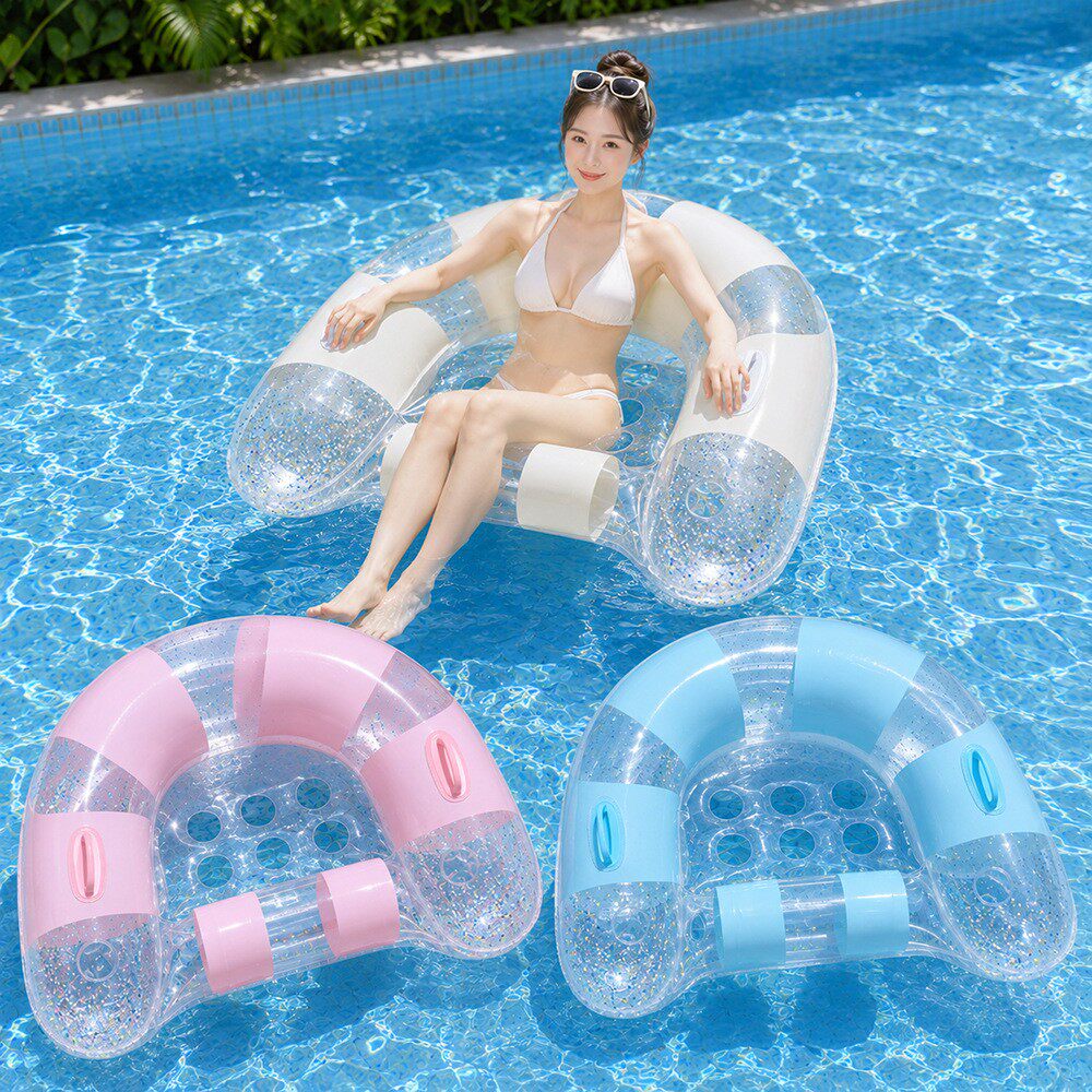 Pool Lounger Inflatable - Dmuchany materac do pływania dla dorosłych,