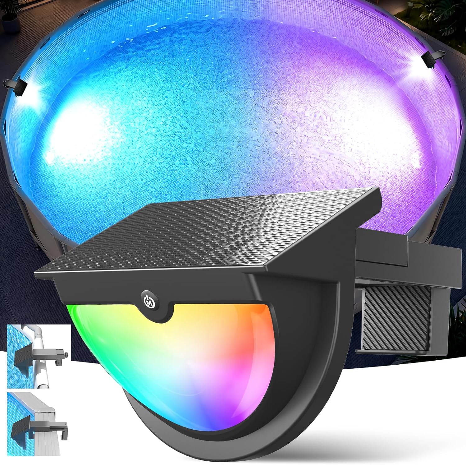Pool Light Solar Rechargeable - Solarne lampki do basenu, wielokolorowe, na