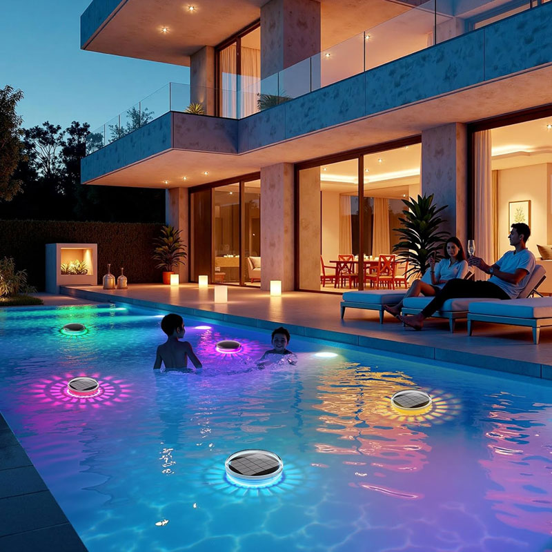 Pool Light Solar Rechargeable - Lampy basenowe, solarnie ładowane, pływające, lampy
