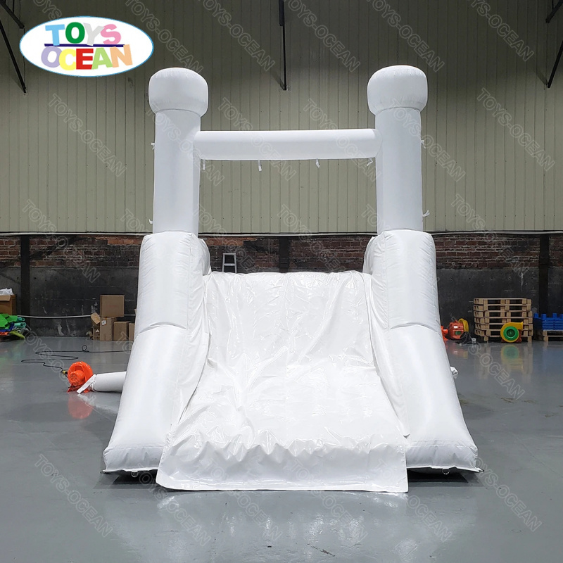 Water Slide Inflatable - Niestandardowa zjeżdżalnia wodna na podwórko, biała