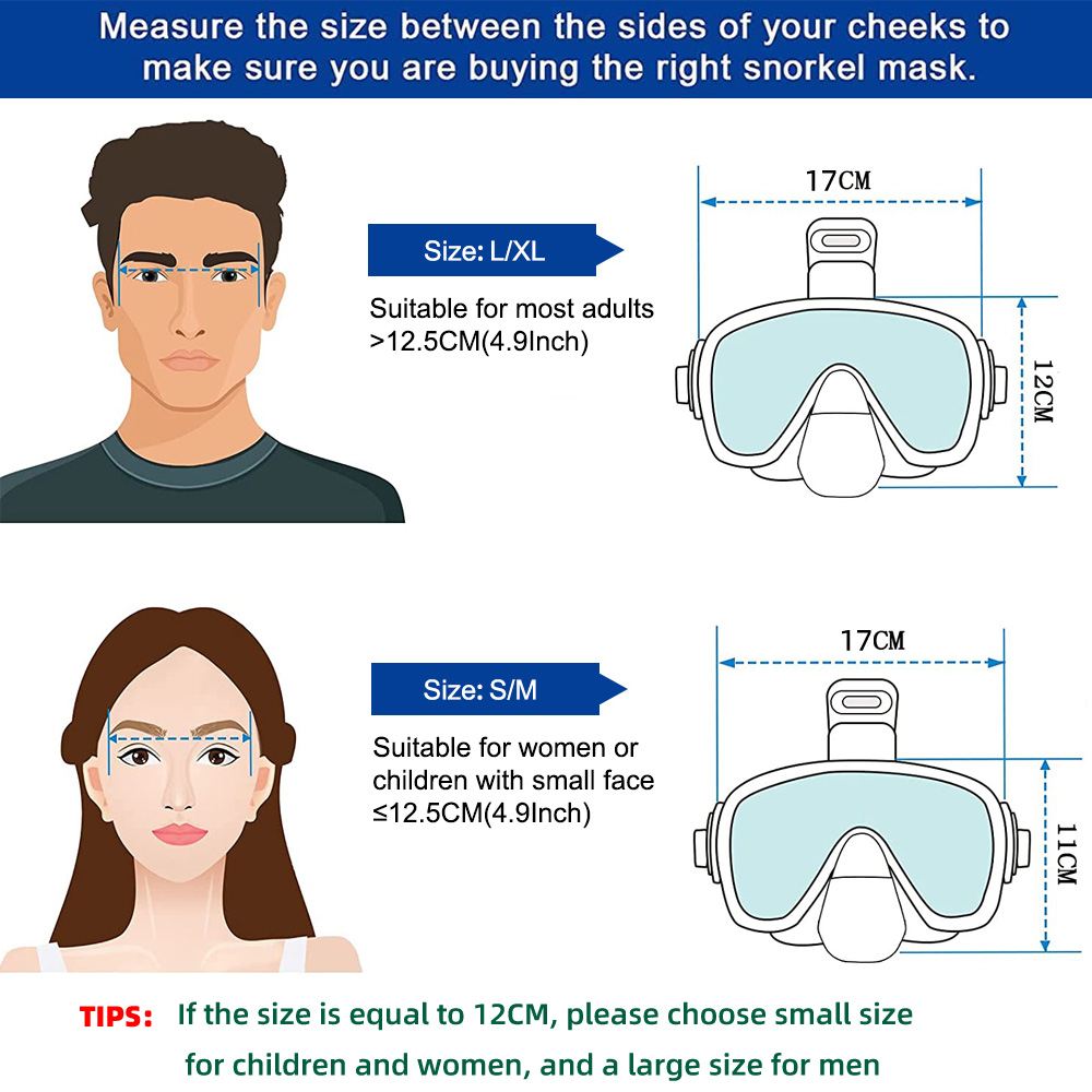 Maski do nurkowania Składana m – Snorkel Mask Full Face recenzja i cena