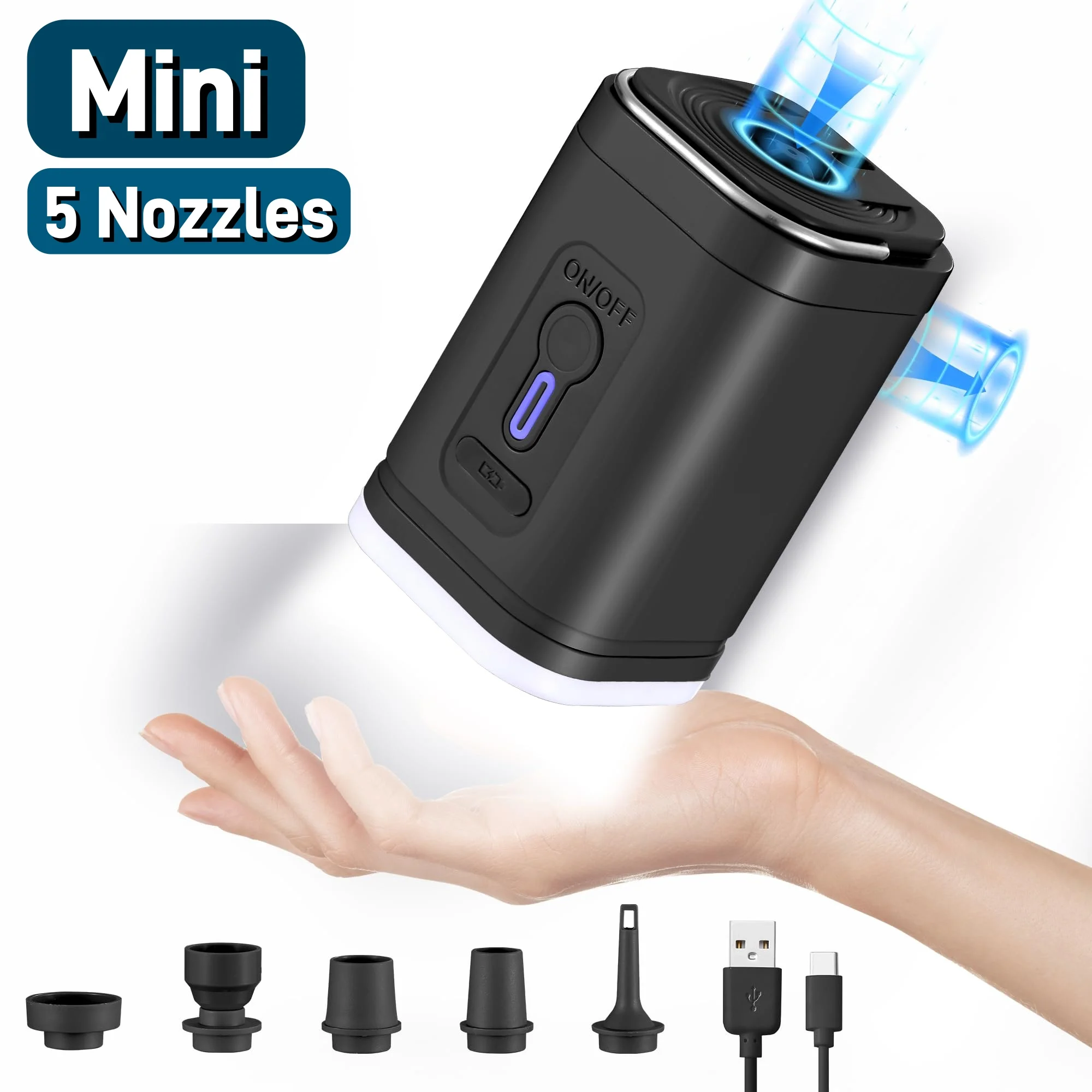Mini przenośna pompka powietrz – Pool Lounger Inflatable recenzja i cena
