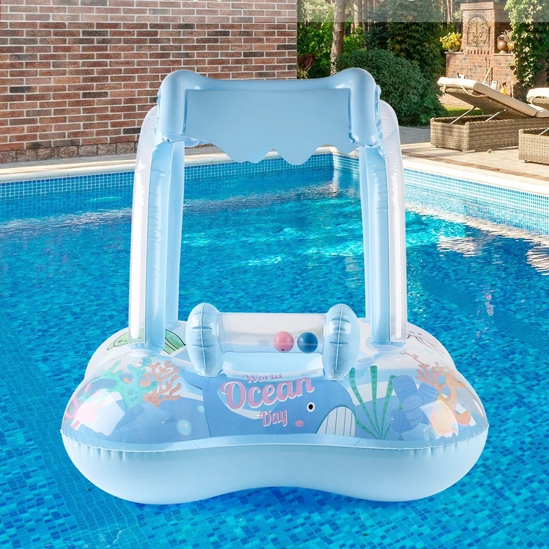 Nadmuchiwany pływający leżak z – Pool Float Ring Inflatable recenzja i cena